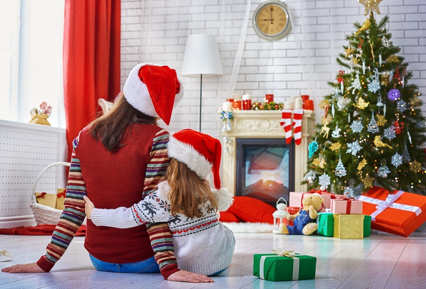 Family portraits during holiday time.